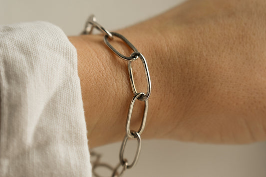 Chunky Silver Chain Bracelet