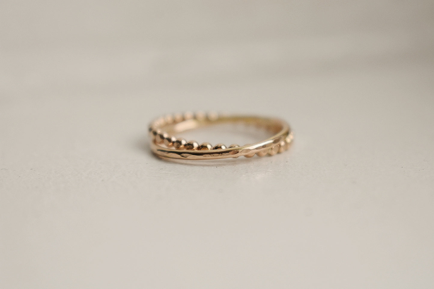 14k Gold Fill Interlocking Fidget Ring