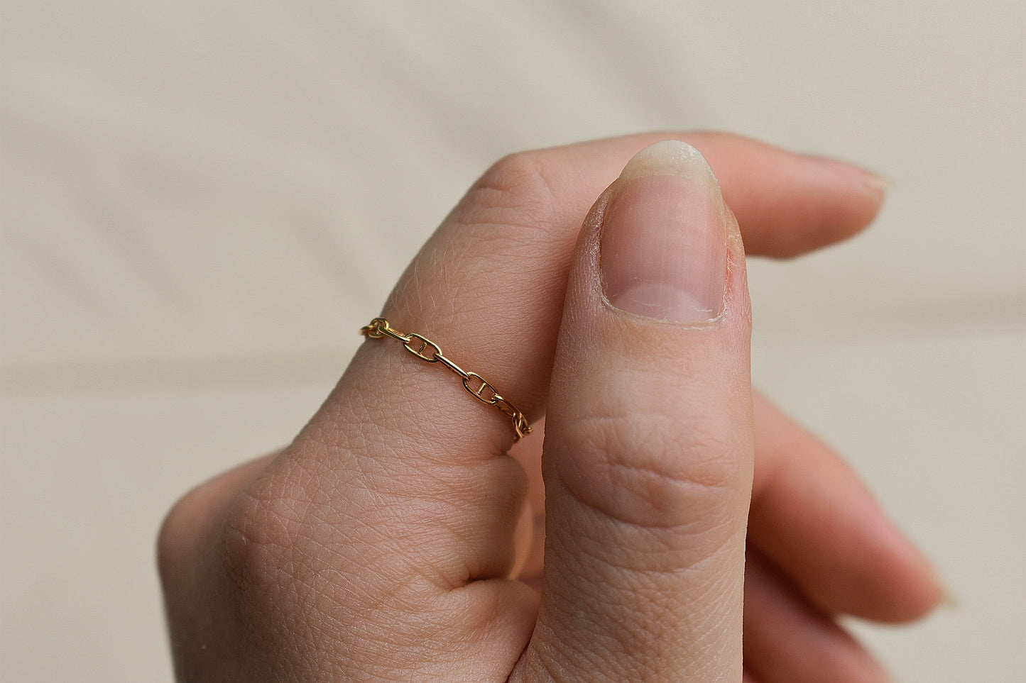 14K Gold Filled Chain Ring