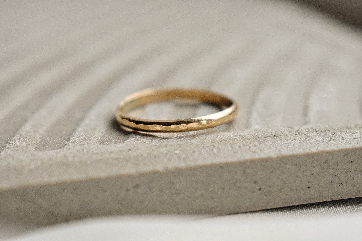 14k Gold Fill Thick Band Ring