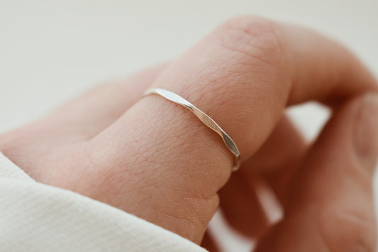 Sterling Silver Flat Stacking Ring