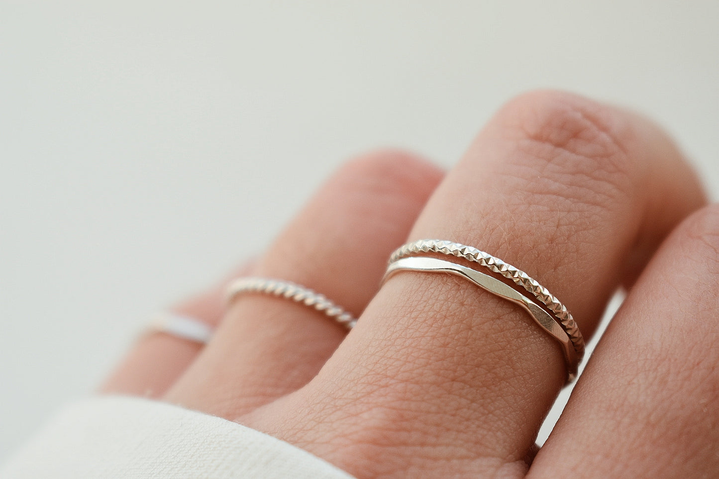 Sterling Silver Flat Stacking Ring