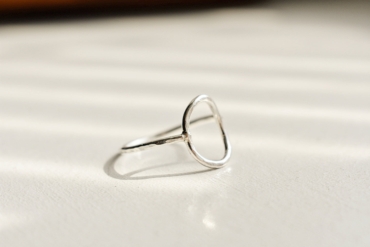Silver Circle Infinity Ring - Sterling Silver