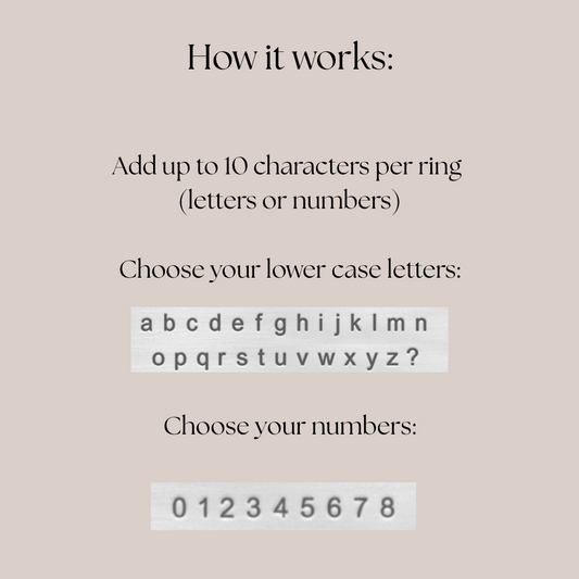 Hand Stamped Personalisation