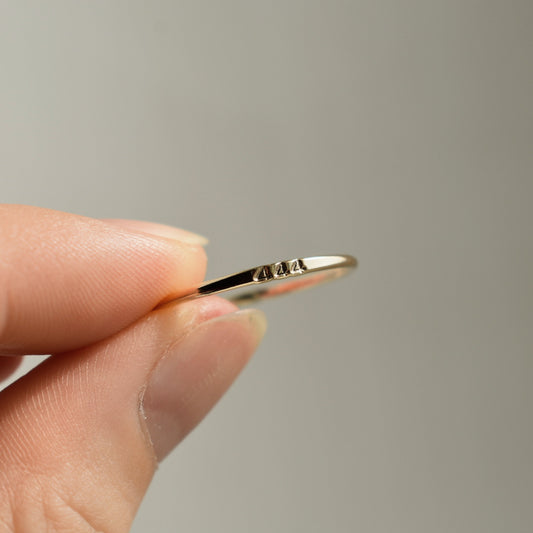 Personalised Angel Number Ring