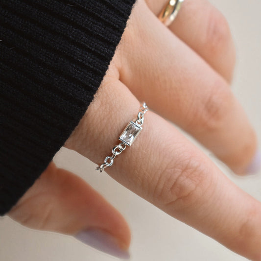 Silver Chain Ring