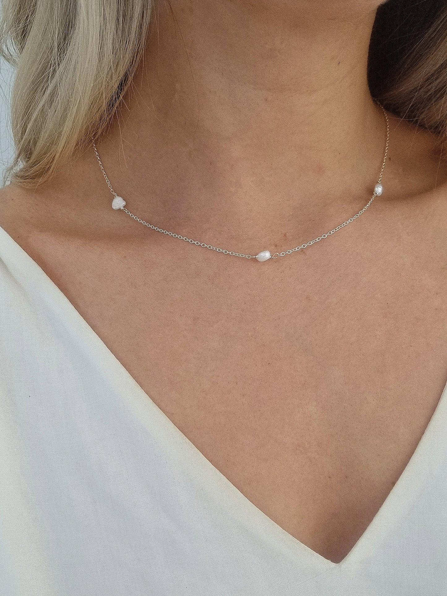 Freshwater Pearl Sterling Silver Necklace