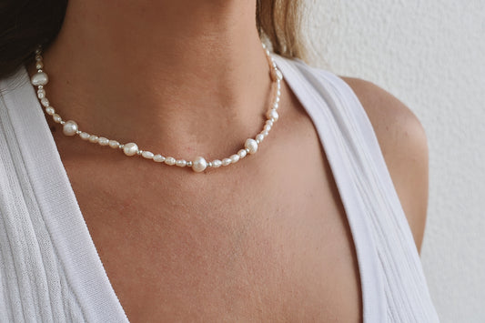 Freshwater Pearl Sterling Silver Necklace