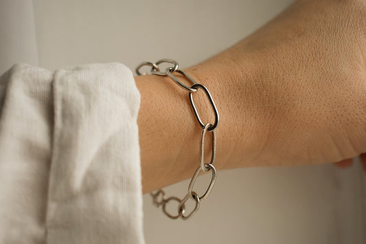 Chunky Silver Chain Bracelet