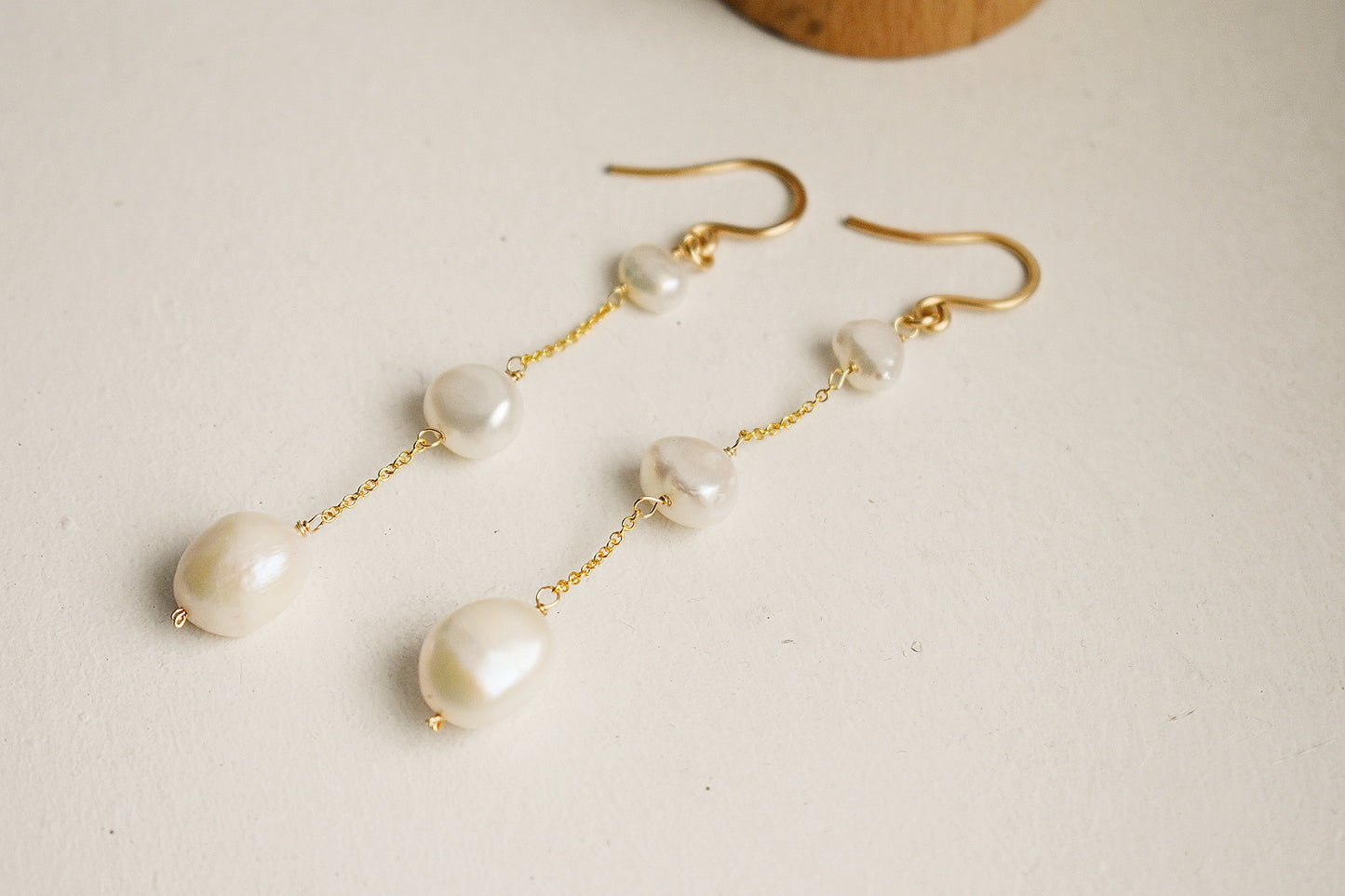 14k Gold Fill Freshwater Pearl Earrings