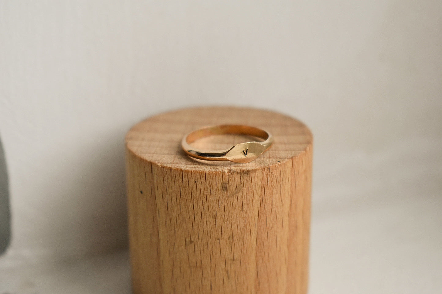 14k Gold Fill Initial Ring