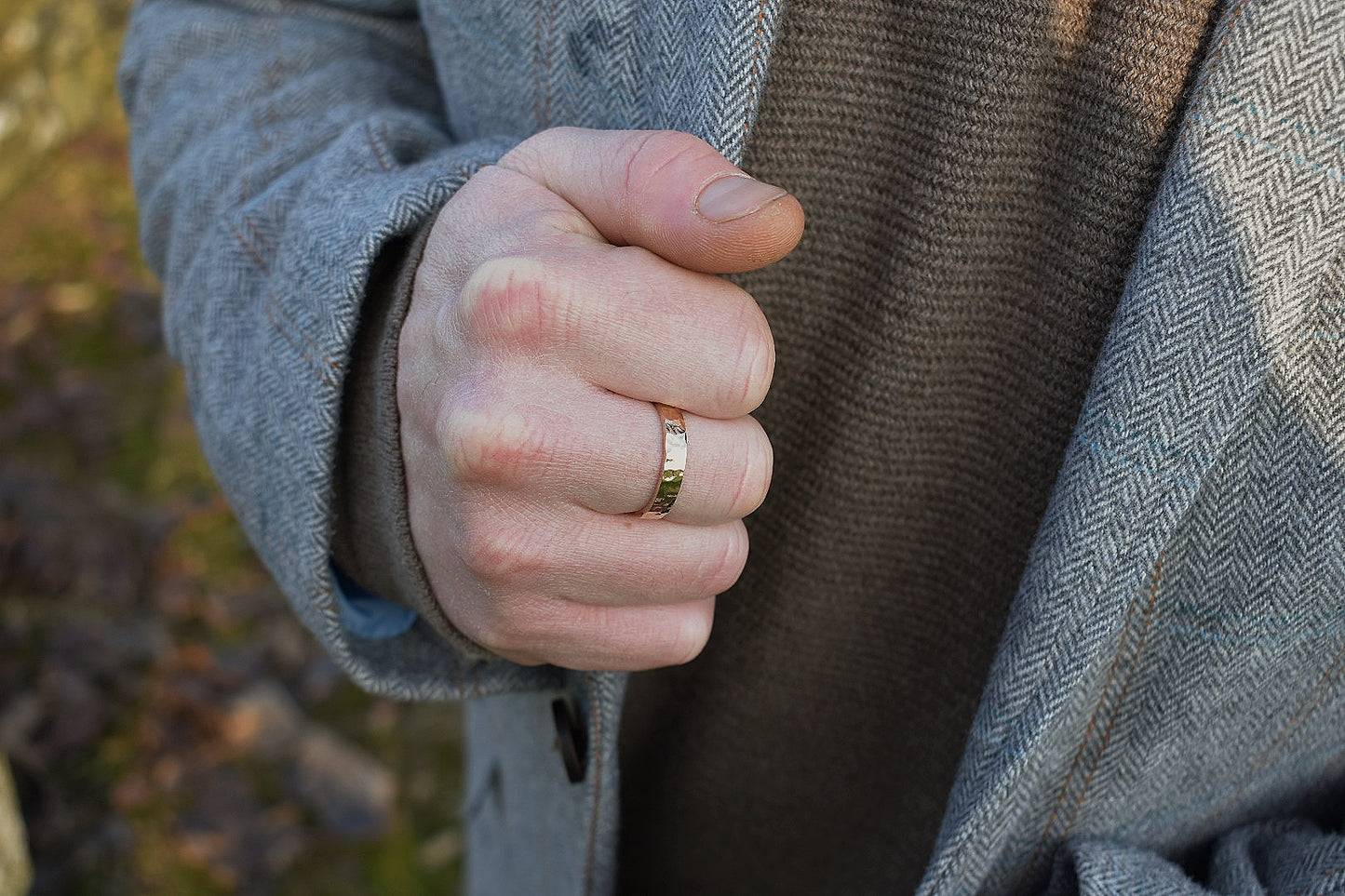 14K Gold Fill Unisex Thick Band Ring