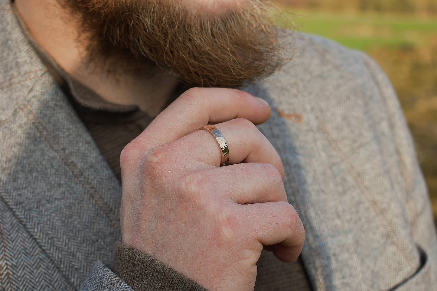 14K Gold Fill Unisex Thick Band Ring