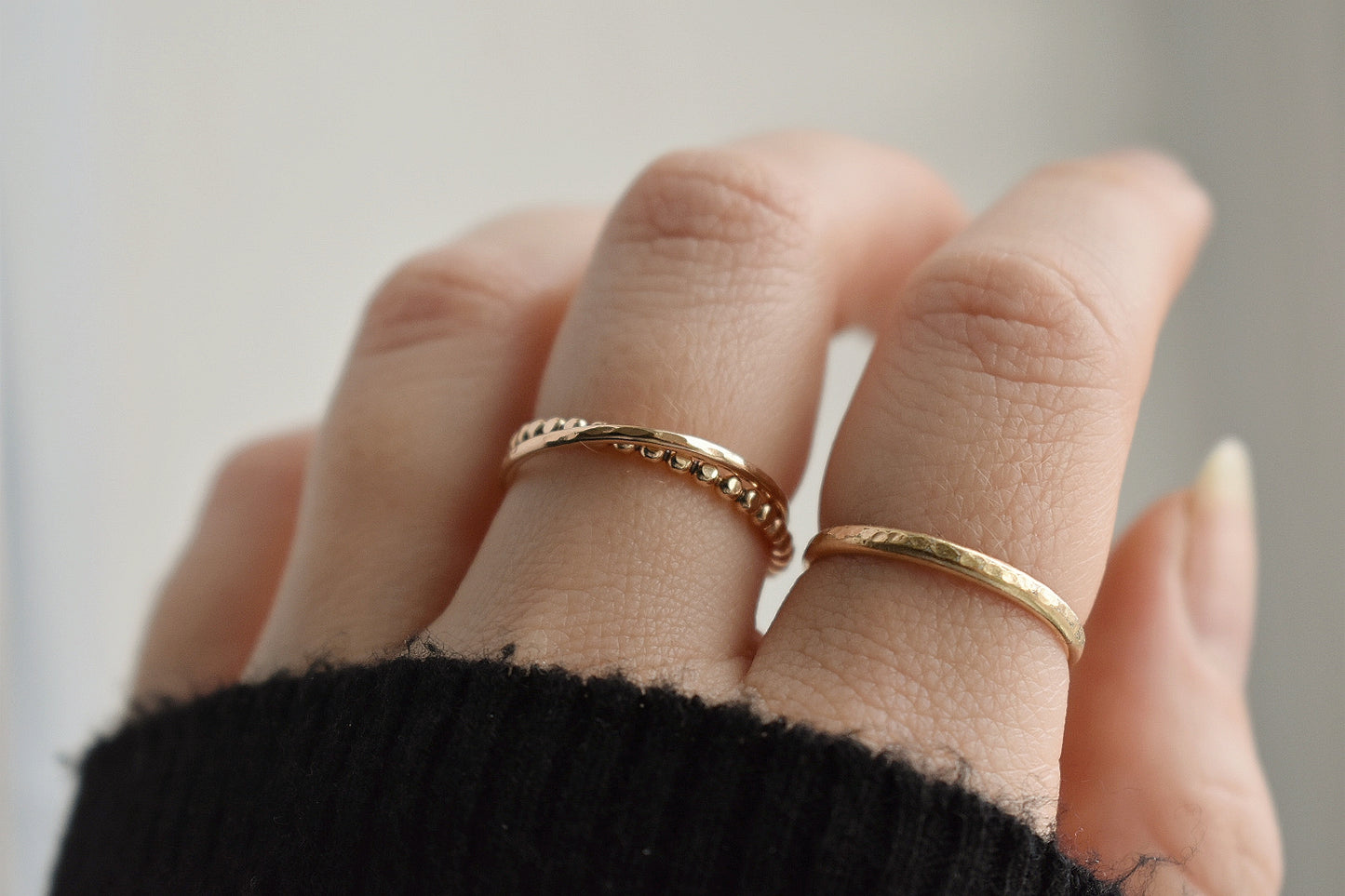14k Gold Fill Interlocking Fidget Ring