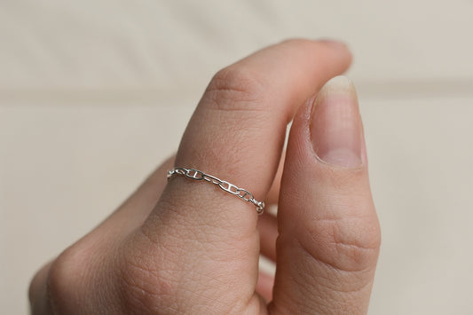 Sterling Silver Chain Ring