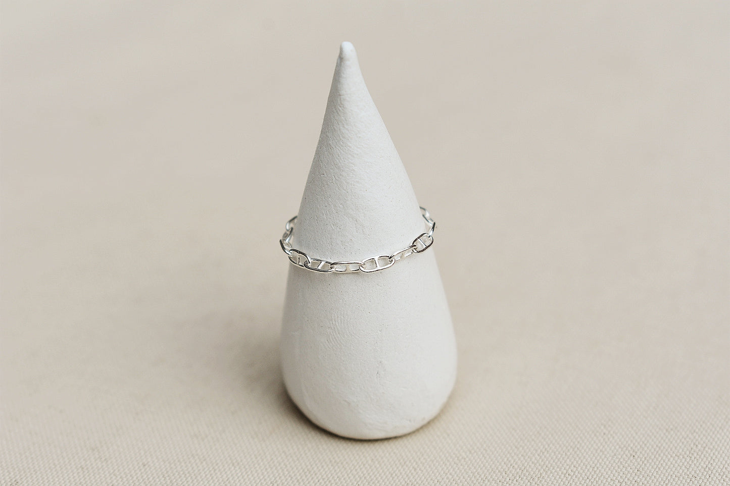 Sterling Silver Chain Ring