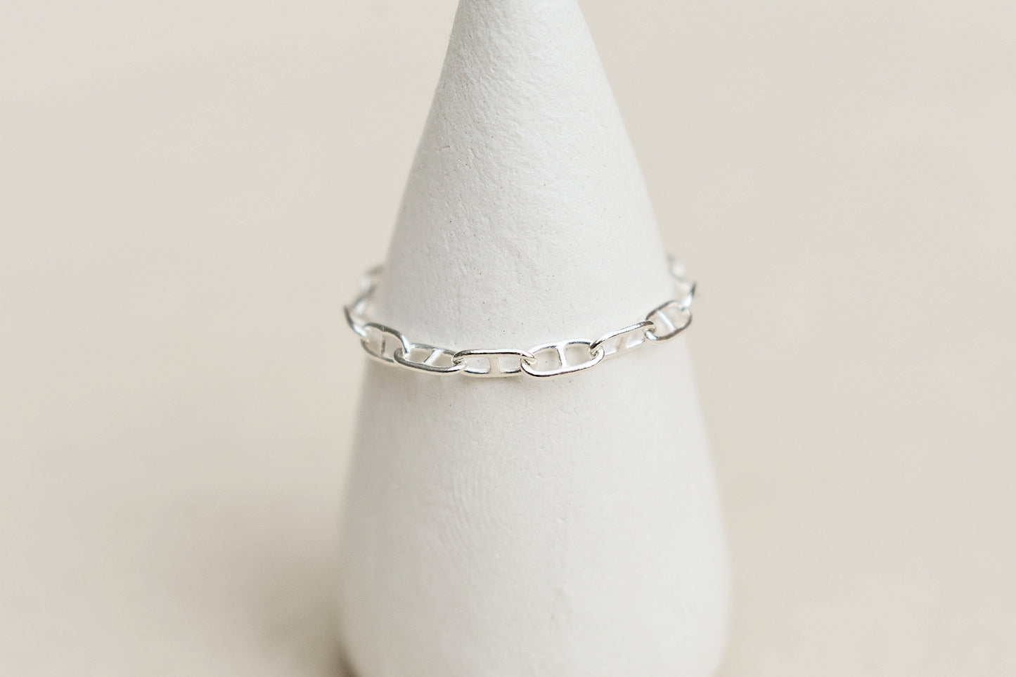 Sterling Silver Chain Ring