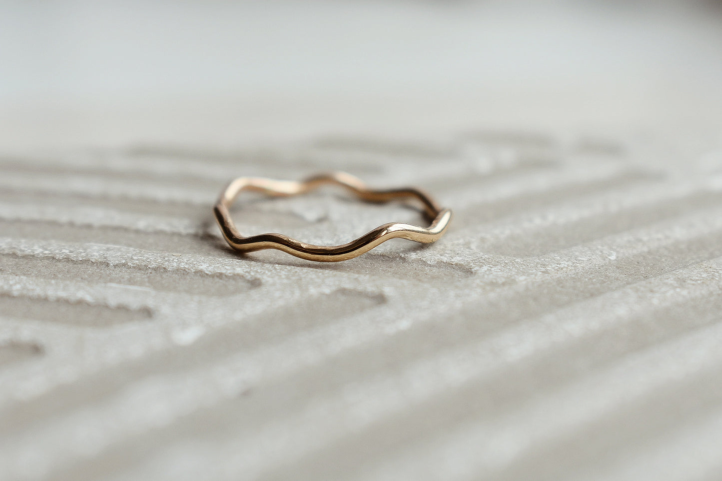 Wavy Stacking Ring - 14k Gold Fill