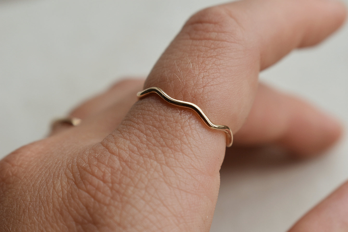 Wavy Stacking Ring - 14k Gold Fill