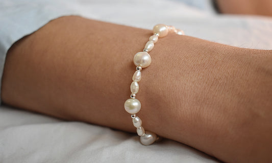 Freshwater Pearl Sterling Silver Bracelet