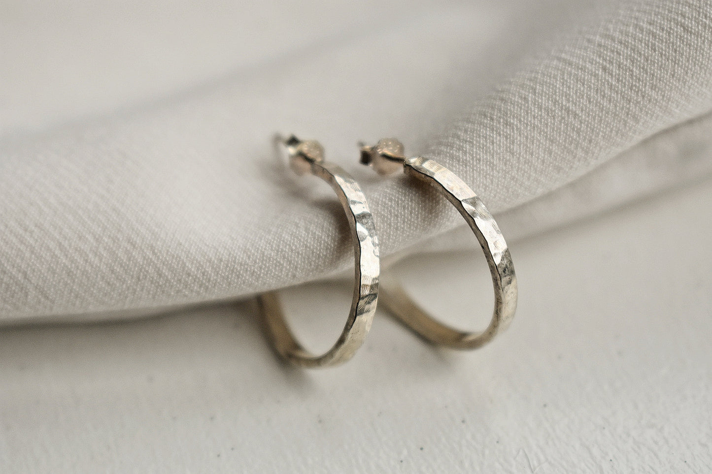 Sterling Silver Chunky Hoops