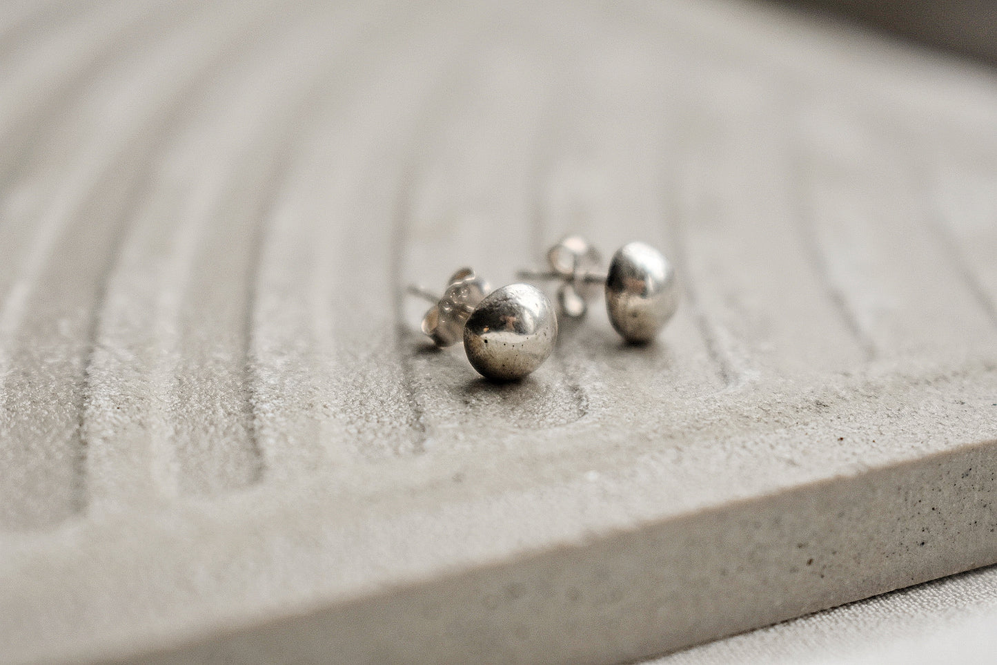 Sterling Silver Ball Stud Earrings