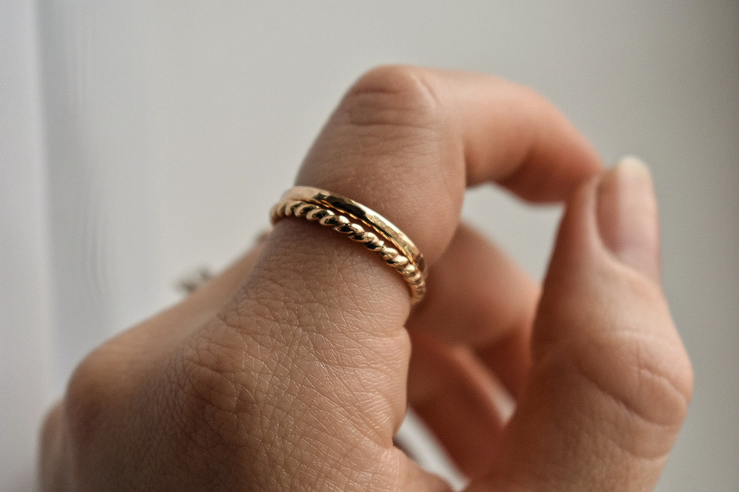 14k Gold Fill Thick Band Ring