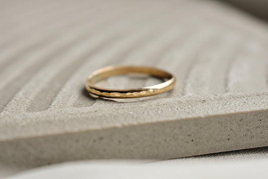 14k Gold Fill Thick Band Ring