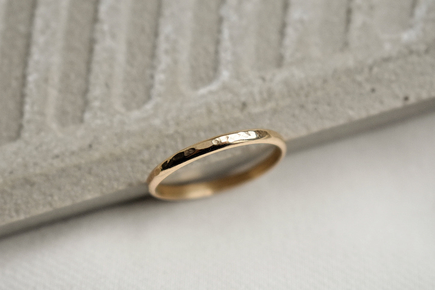 14k Gold Fill Thick Band Ring