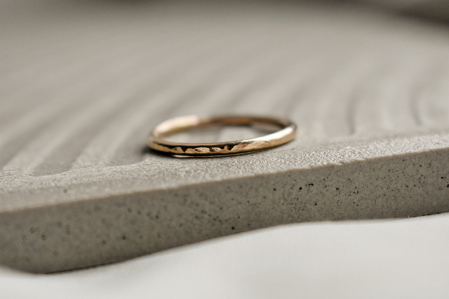 14k Gold Fill Thick Band Ring