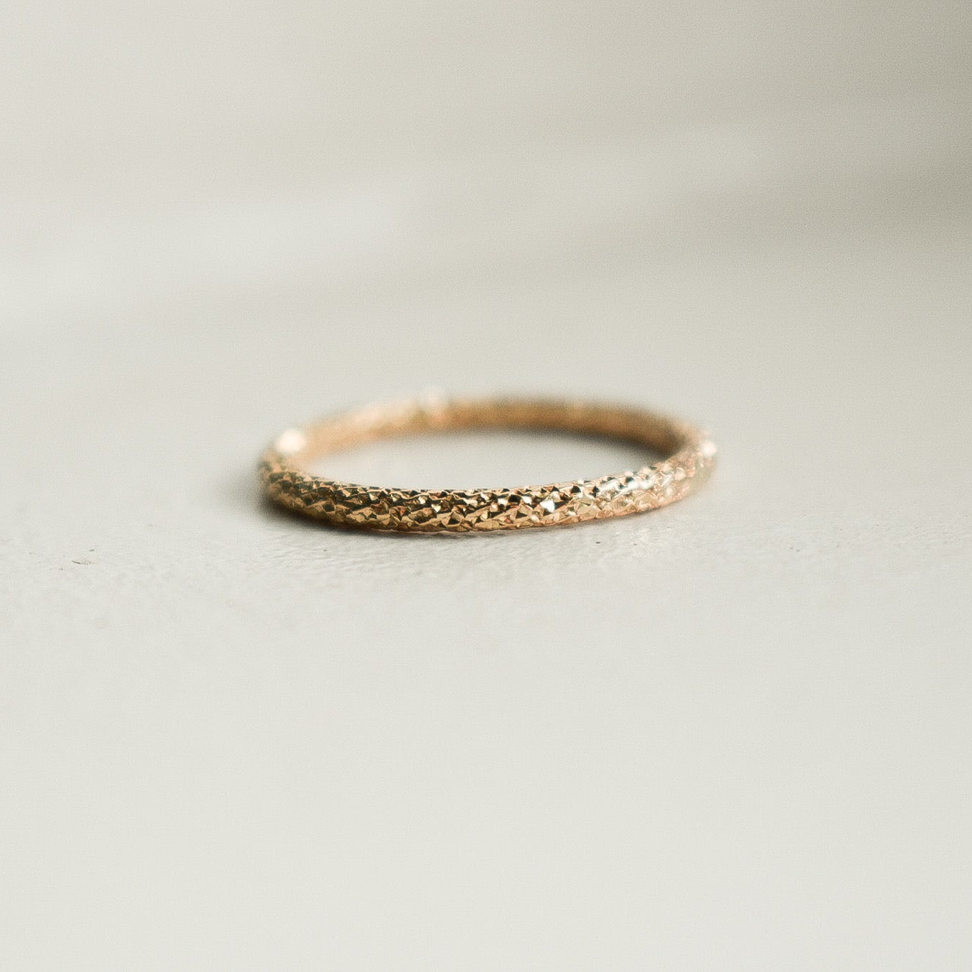 14k Gold Filled Textured Stacking Ring