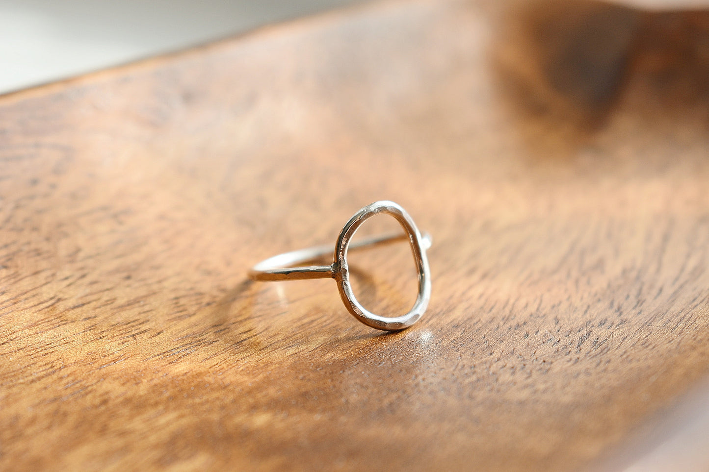 Silver Circle Infinity Ring - Sterling Silver