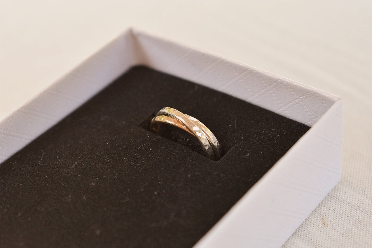 14k Gold Fill and 925 Silver Twist Ring