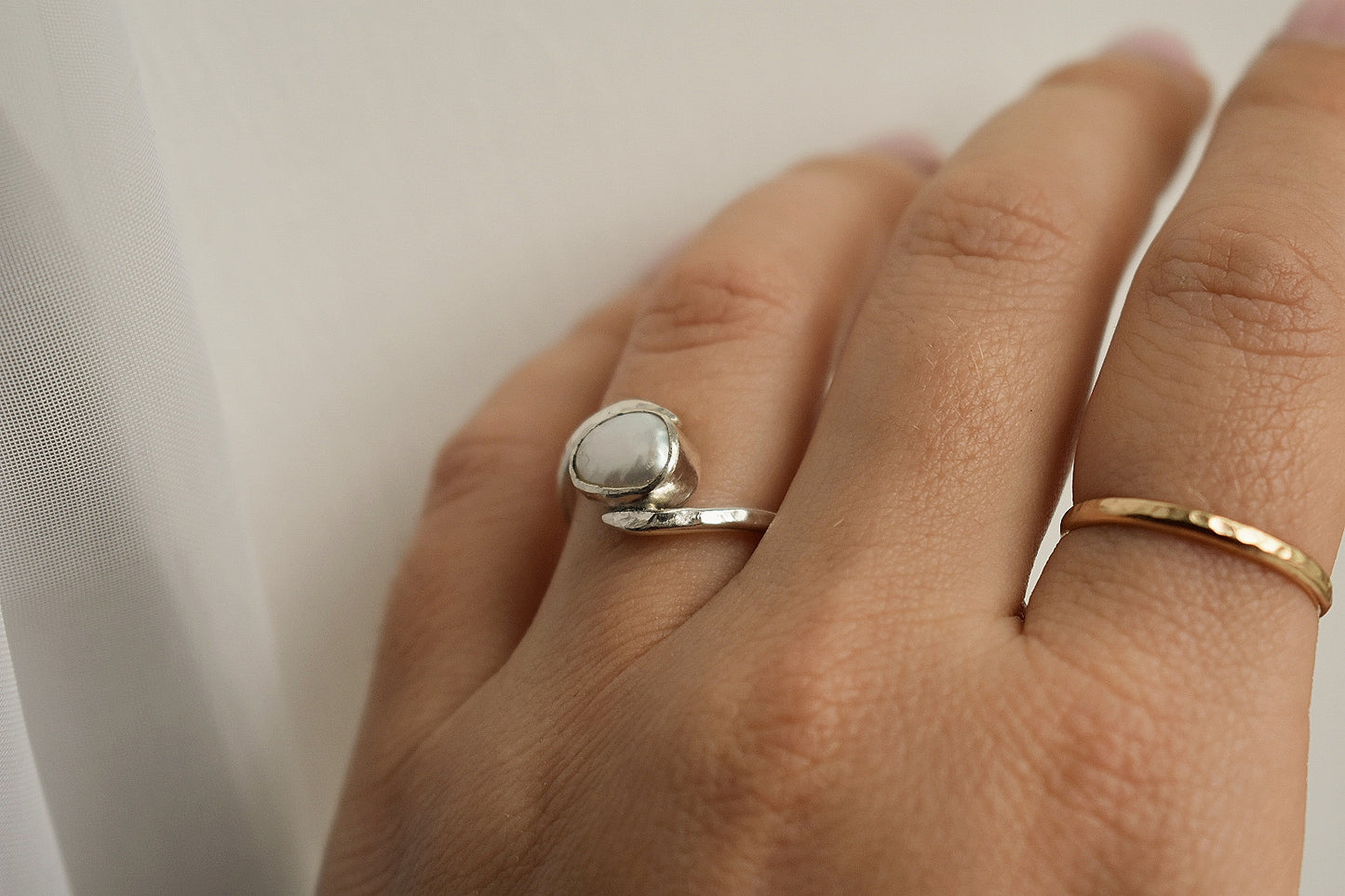 Sterling Silver Freshwater Pearl Ring