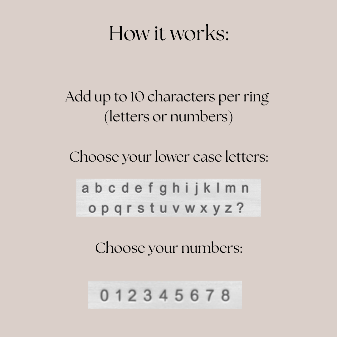 Hand Stamped Personalisation