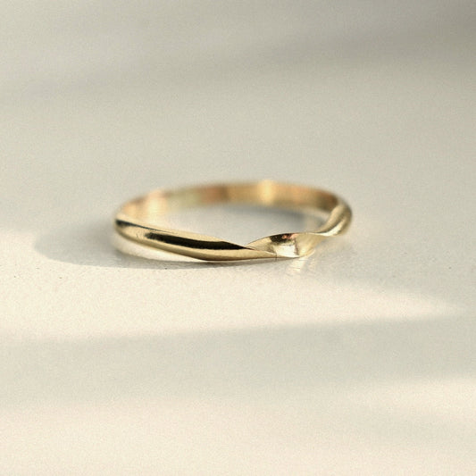 14k Gold Fill Twisted Stacking Ring