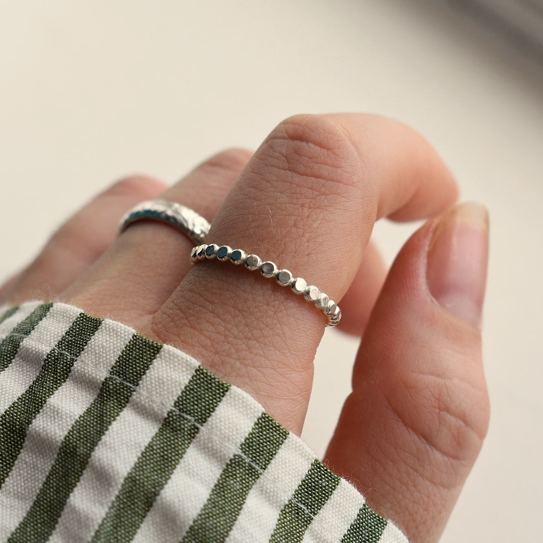 Sterling Silver Bubble Ring